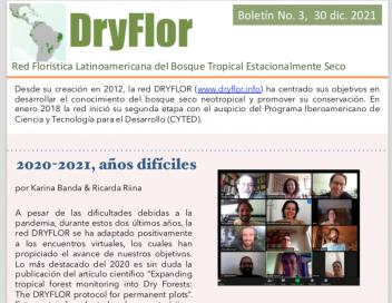 Front cover of the 2021 DryFlor newsletter
